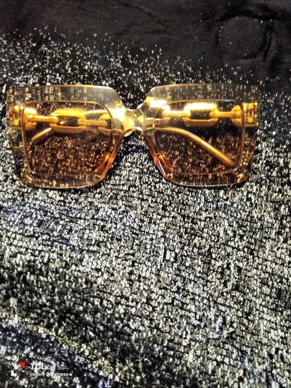 Women's Brown & Gold Glasses